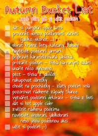 Autumn Bucket List – aneb plán, jak si užít podzim