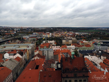 Plzeňské oslavy vzniku republiky – pohled z věže katedrály sv. Bartoloměje