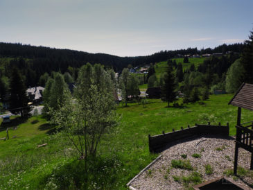 Výhled na Modravu od Klostermannovy chaty