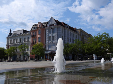 Masarykovo náměstí v Ostravě ve dne