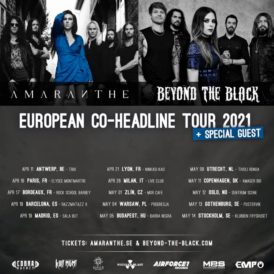 Amaranthe a Beyond the Black vystoupí ve Zlíně 1. května 2021