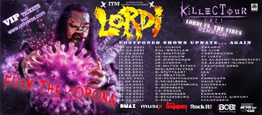 Koncert Lordi se odehraje 25. února 2021 v klubu Roxy