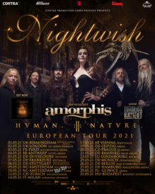 Nightwish vystoupí 20. května 2021 v pražské O2 areně