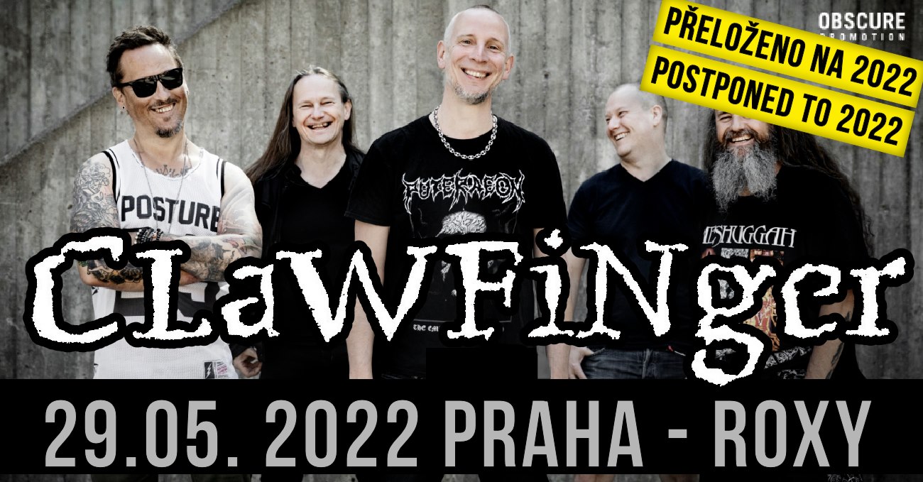 Clawfinger 29. května 2022 zahrají v klubu Roxy