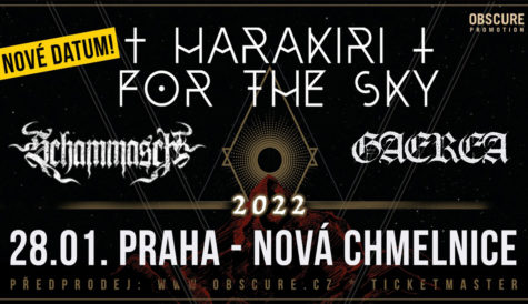 Harakiri for the Sky se 28. ledna 2022 zastaví v pražské Nové Chmelnici